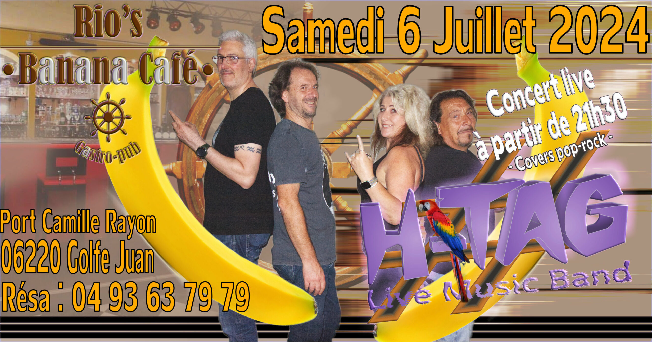 H-TAG @ Rio's Banana Café - Golfe Juan
