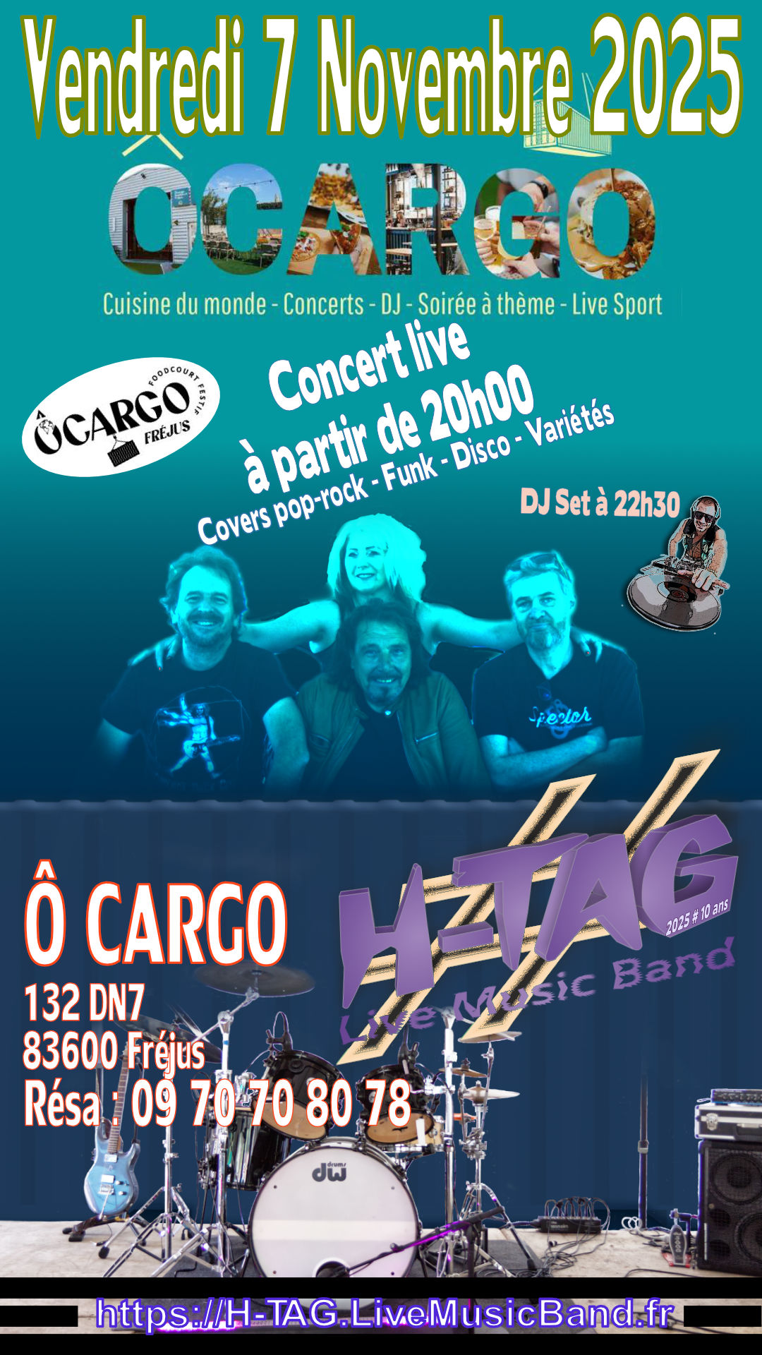 H-TAG @ Ô CARGO Foodcourt - Fréjus