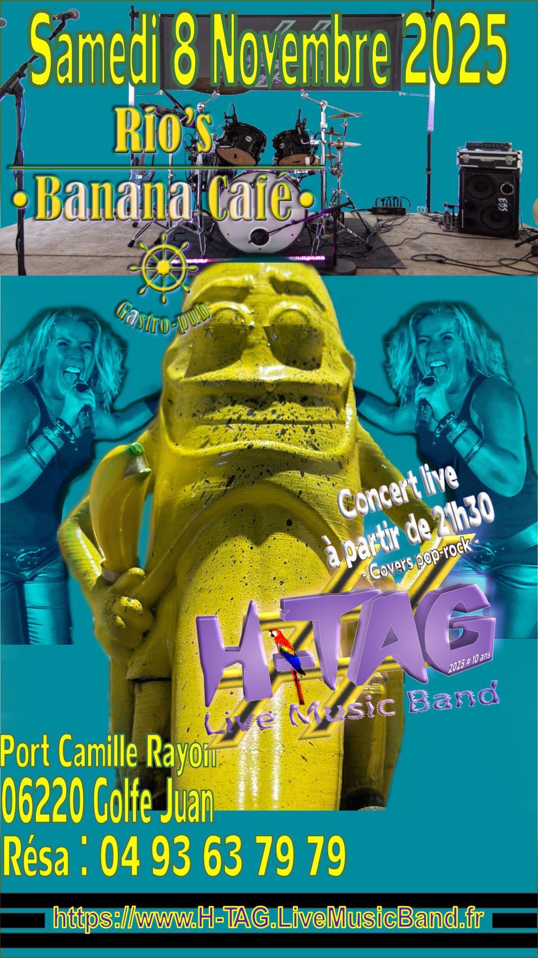 H-TAG @ Rio's Banana Café - Golfe Juan