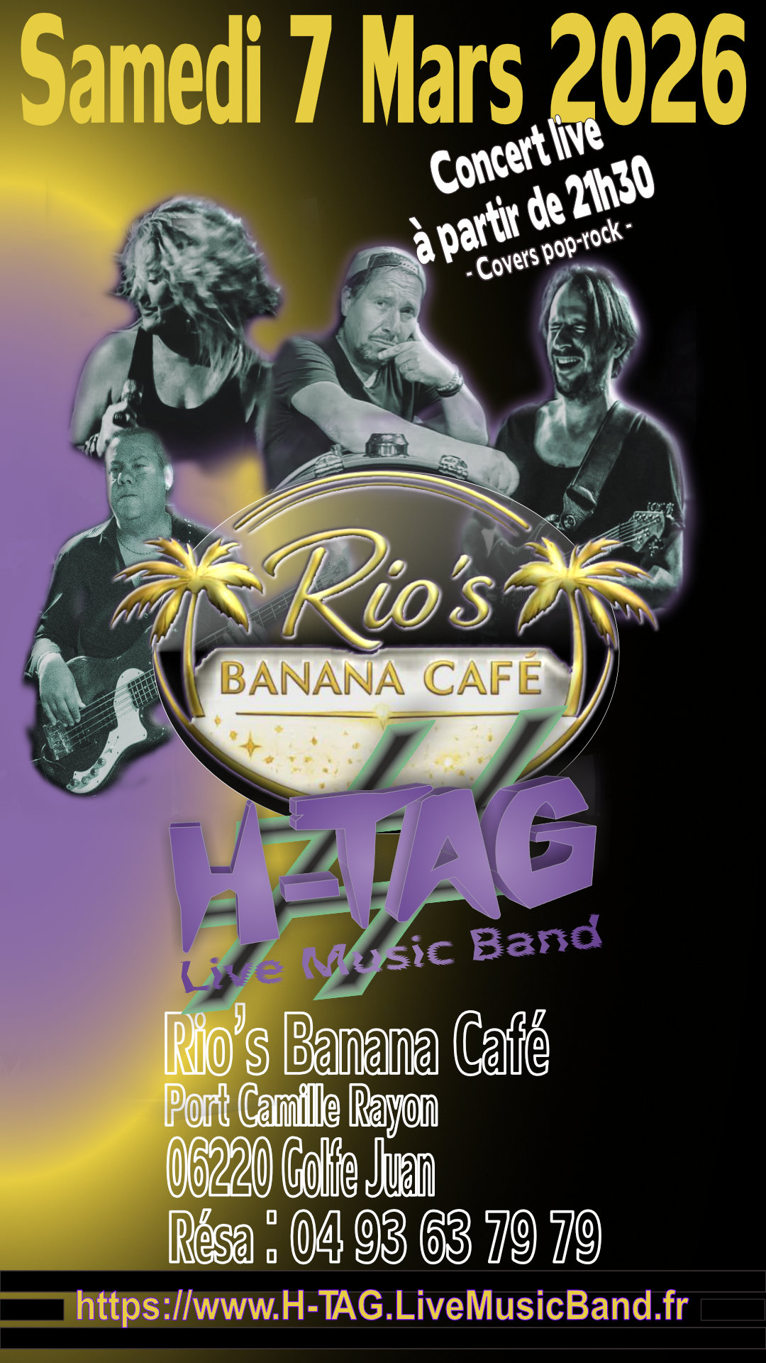 H-TAG @ Rio's Banana Café - Golfe Juan