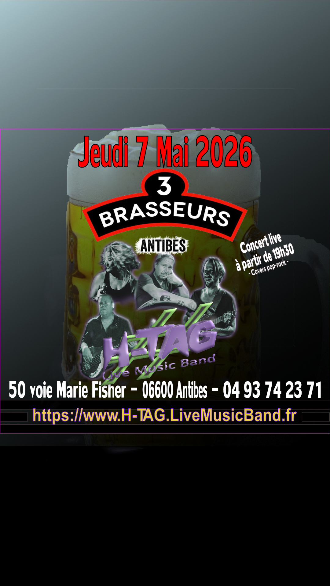 H-TAG @ Les 3 Brasseurs - Antibes